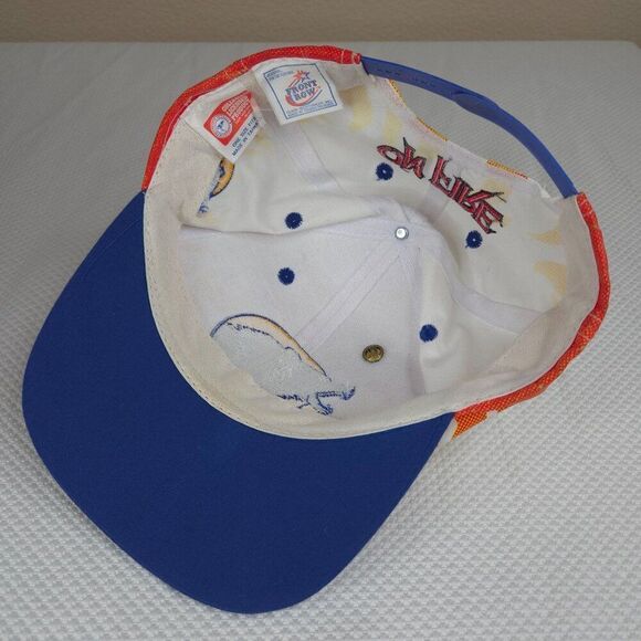 Vintage 90s UCLA Bruins Bears On Fire Snapback Cap Hat NCAA Flames - Picture 7 of 9